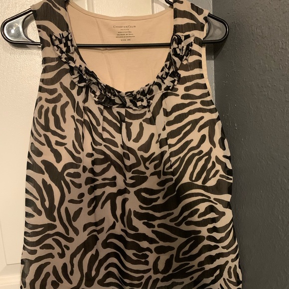 Charter club leopard skin tank top - Picture 1 of 3